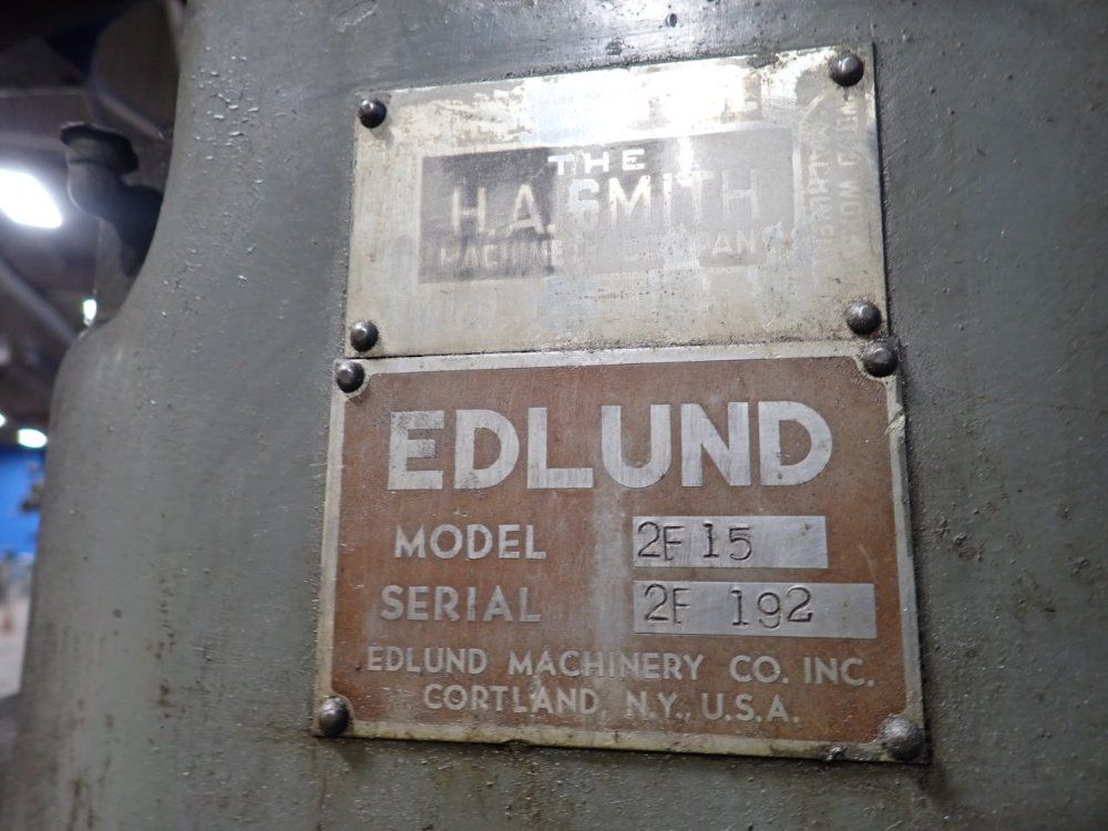 Edlund Machinery Co. 26" X 26" Drill Press - 2f1s