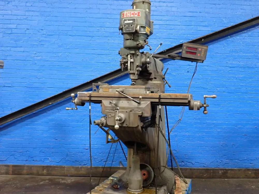 Enco 42" X 9" Vertical Mill