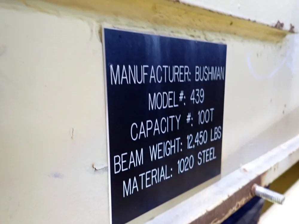 Bushman 100 T 100 Ton Spreader Bar - 439