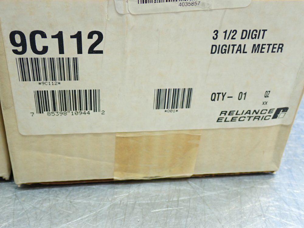Reliance Electric 3 1/2 Digit Digital Meter, 3pcs - 9c112