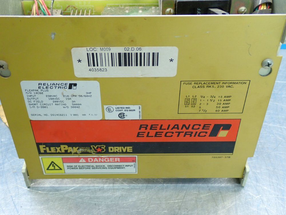 Reliance Electric Flexpak Plus Vs-drive Unit - 14c62