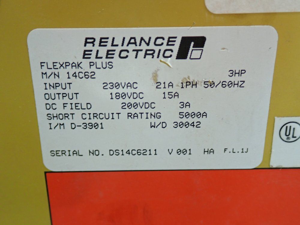 Reliance Electric Flexpak Plus Vs-drive Unit - 14c62