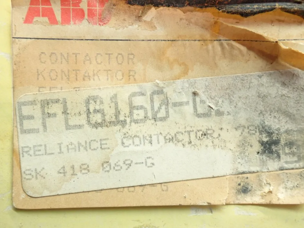 Abb Contactor Unit - Eflg160-3p