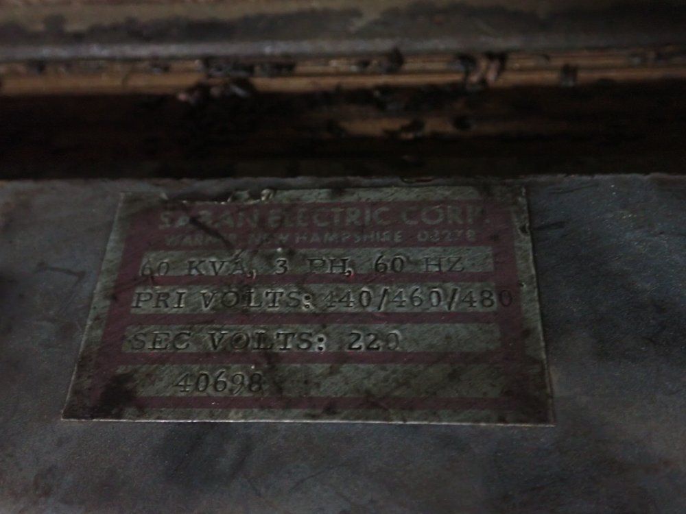 Saban Electric Corp. 60 Kva Transformer