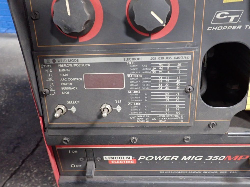 Lincoln 350 A Welder - Power Mig 350 Mp