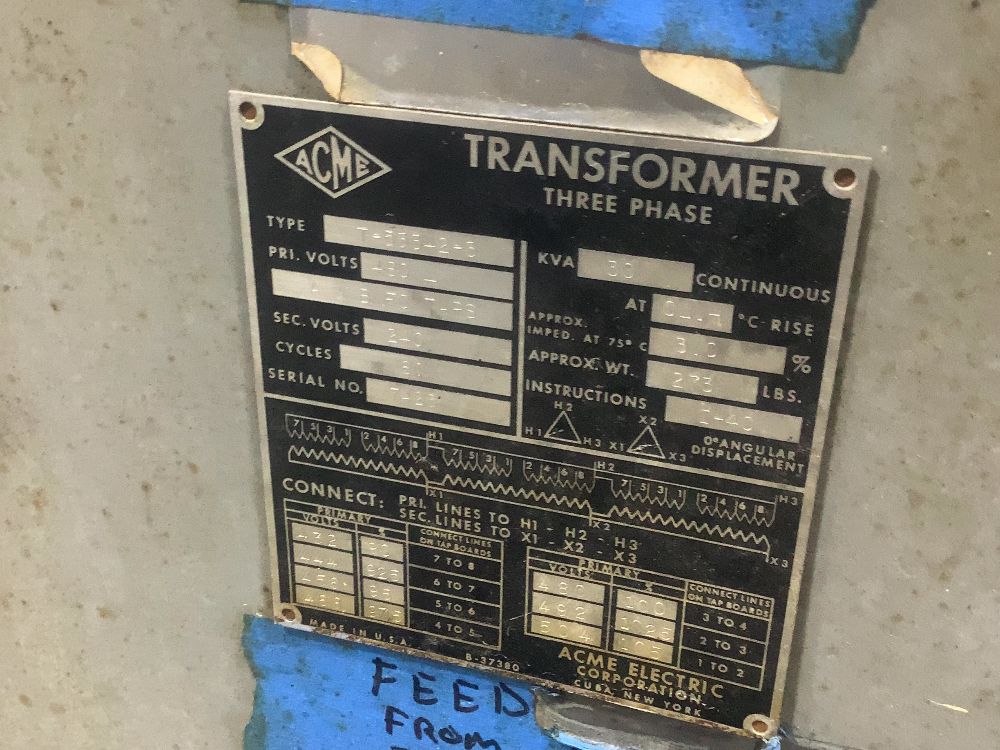 Acme 30 Kva Transformer - T-53342-3