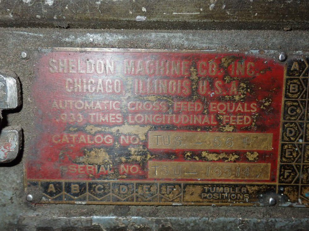 Sheldon Machine Co. 10" X 35" Lathe - Tus-56p