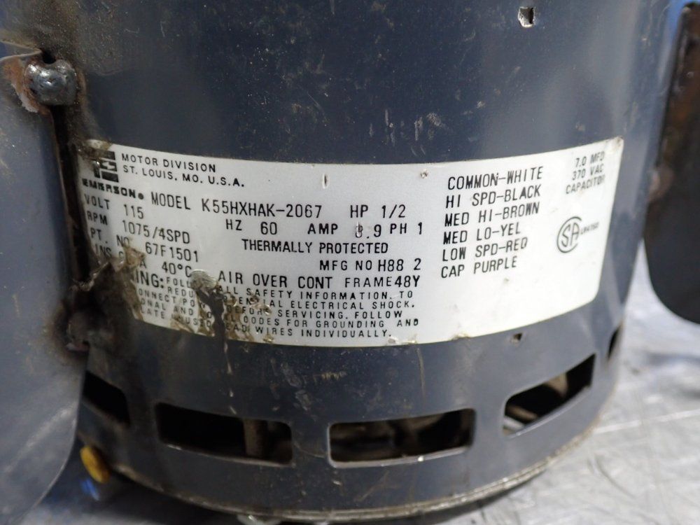 Emerson 1/2 Hp Furnace Blower Motor - K55hxhak-2067