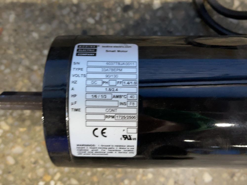 Bodine Electric Co 1/3 Hp Motor - 33a7bepm