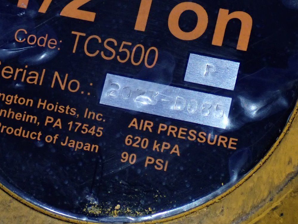 Harrington 1/2 Ton Air Hoist - Tcs500