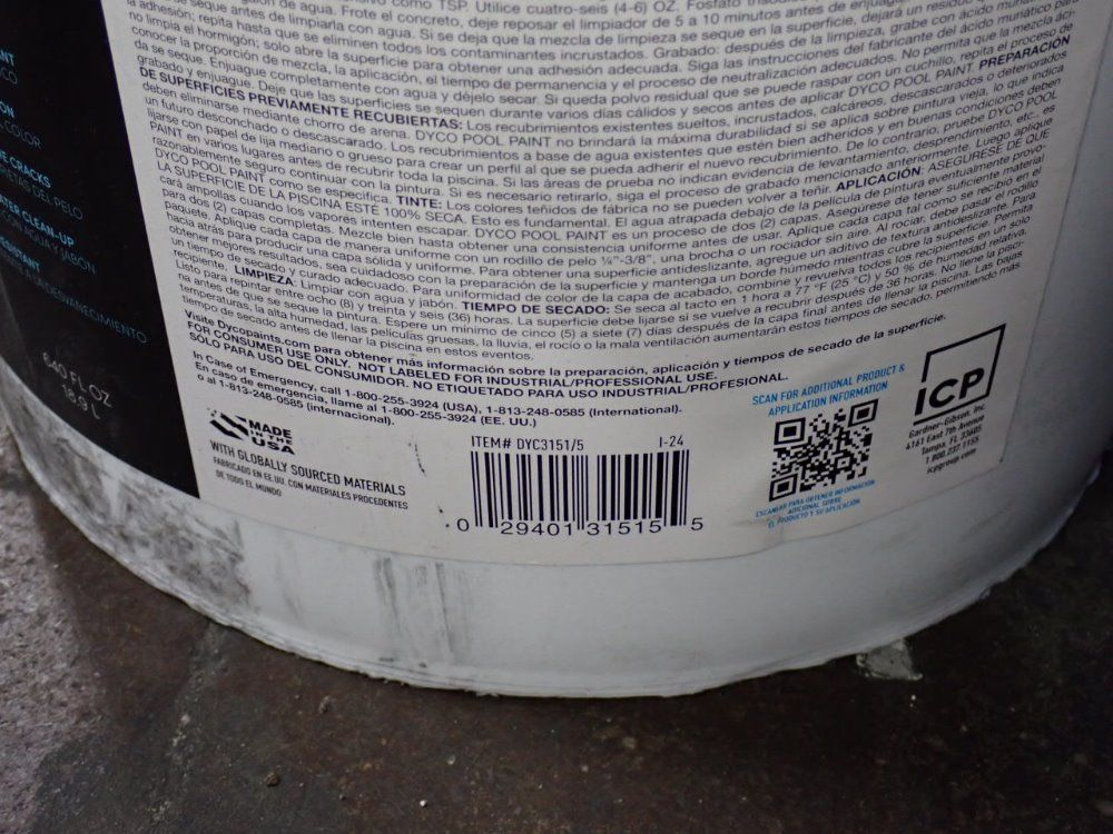 Dyco Ocean Blue Pool Paint - Dyc3151/5