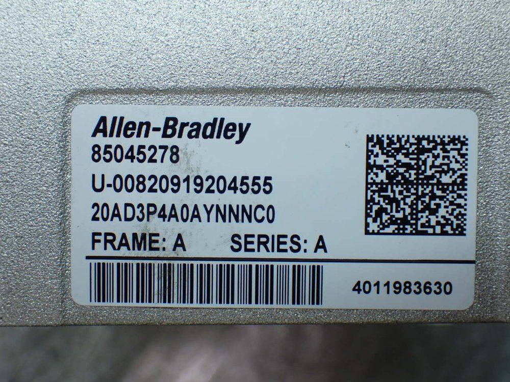 Allen-bradley 2hp Powerflex 70 Ac Servo Drive - 20ad3p4a0aynnnc0