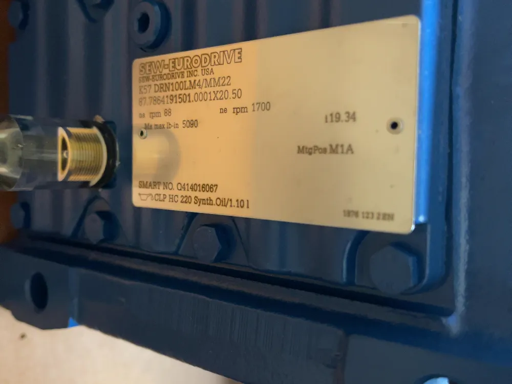Sew 3 Hp Gear Drive - K57 Drn100lm4/mm22