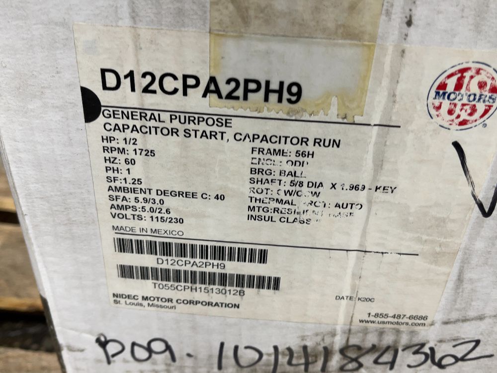 Us Motor 1/2 Hp Capacitor - T055jxcph-1513