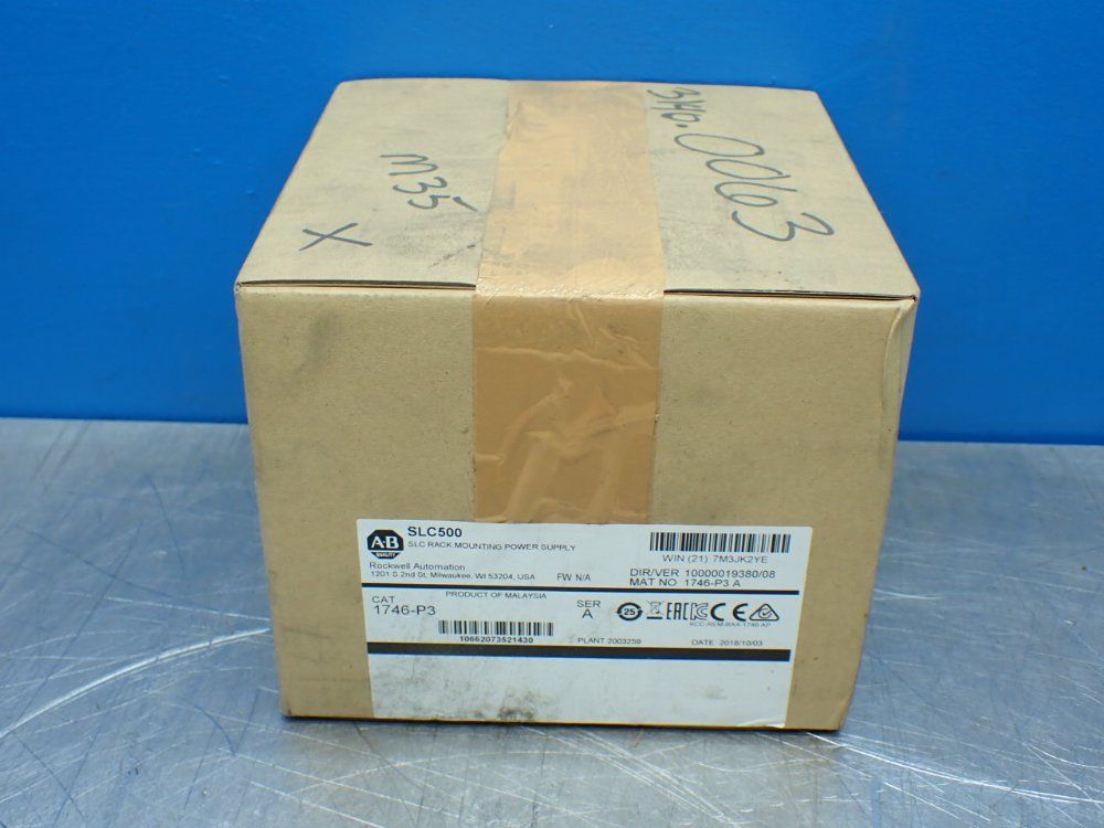 Allen-bradley Slc500 Rack Mounting Power Supply - 1746-p3