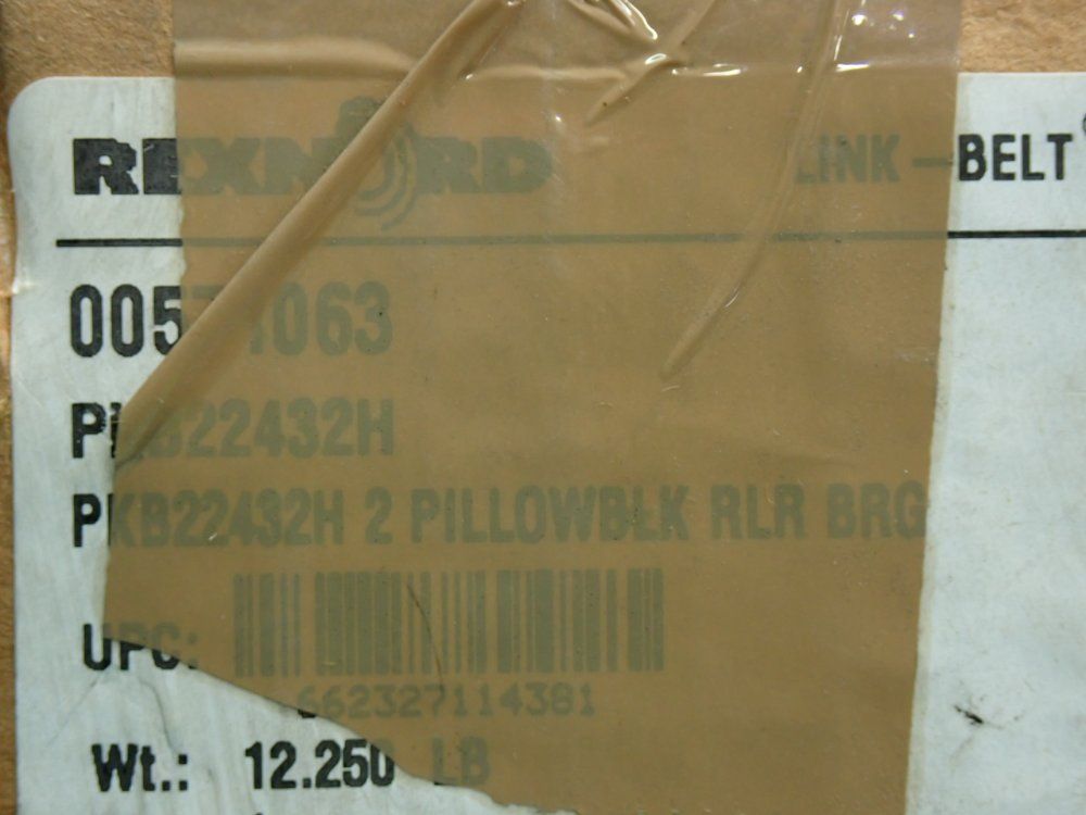 Rexnord Pillow Block Bearing Unit - Pkb22432h