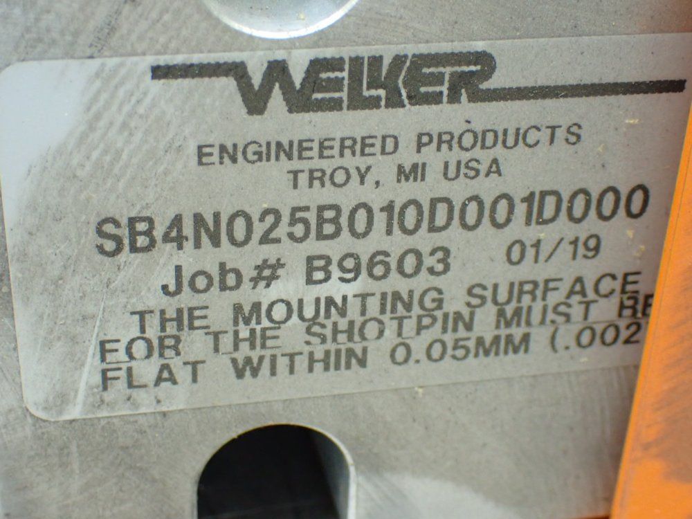 Welker Pneumatic Clamp - Sb4n025b010d001d000