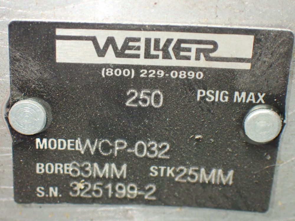 Welker Pneumatic Clamp - Sb4n025b010d001d000