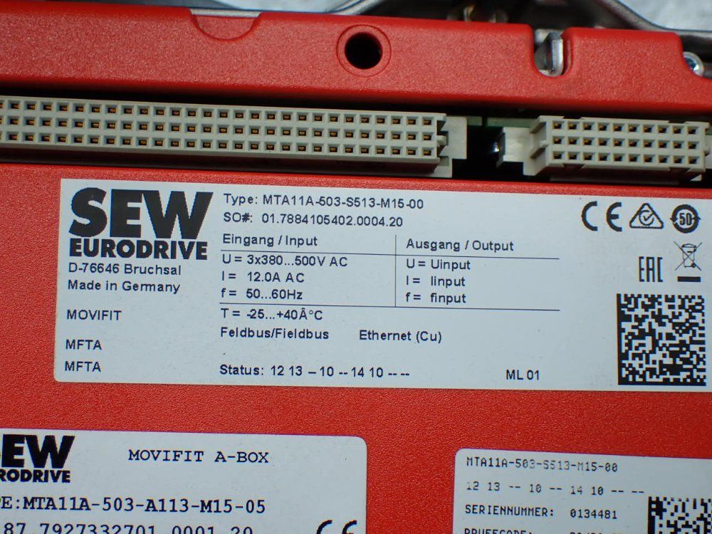 Sew Eurodrive Movifit Decentralized Drive Control - Mta11a-503-s513-m15-00