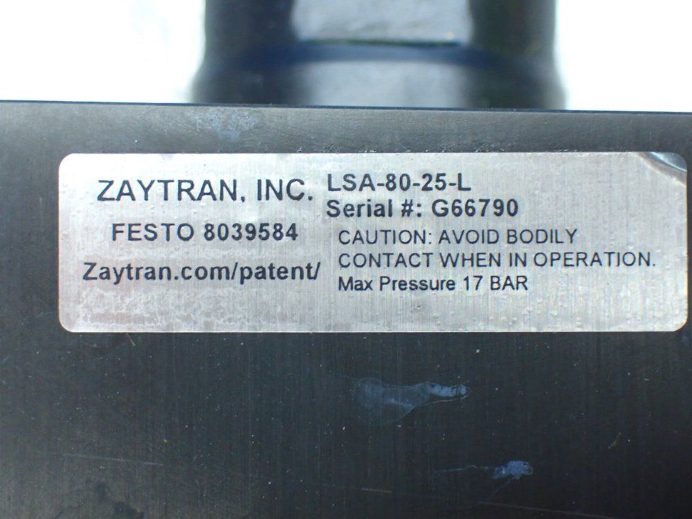 Zaytran 17 Bar Max Pneumatic Retractable Locating Pin Gripper - Lsa-80-25-l