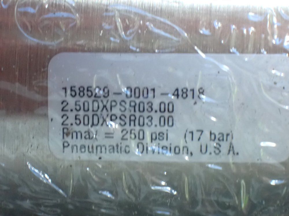 Parker 250psi Max Pneumatic Cylinder - 158529-0001-4818