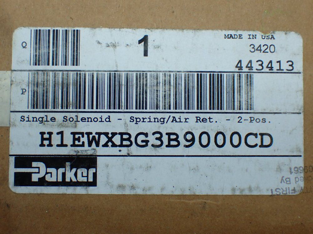 Parker Pneumatic Valve Unit - H1ewxbg3b9000cd
