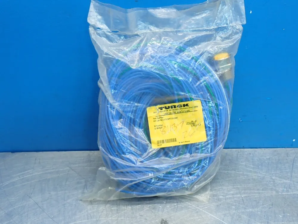 Turck Plug Receptacle Connector - Rkf126-7m/14.75/npt/cs12247