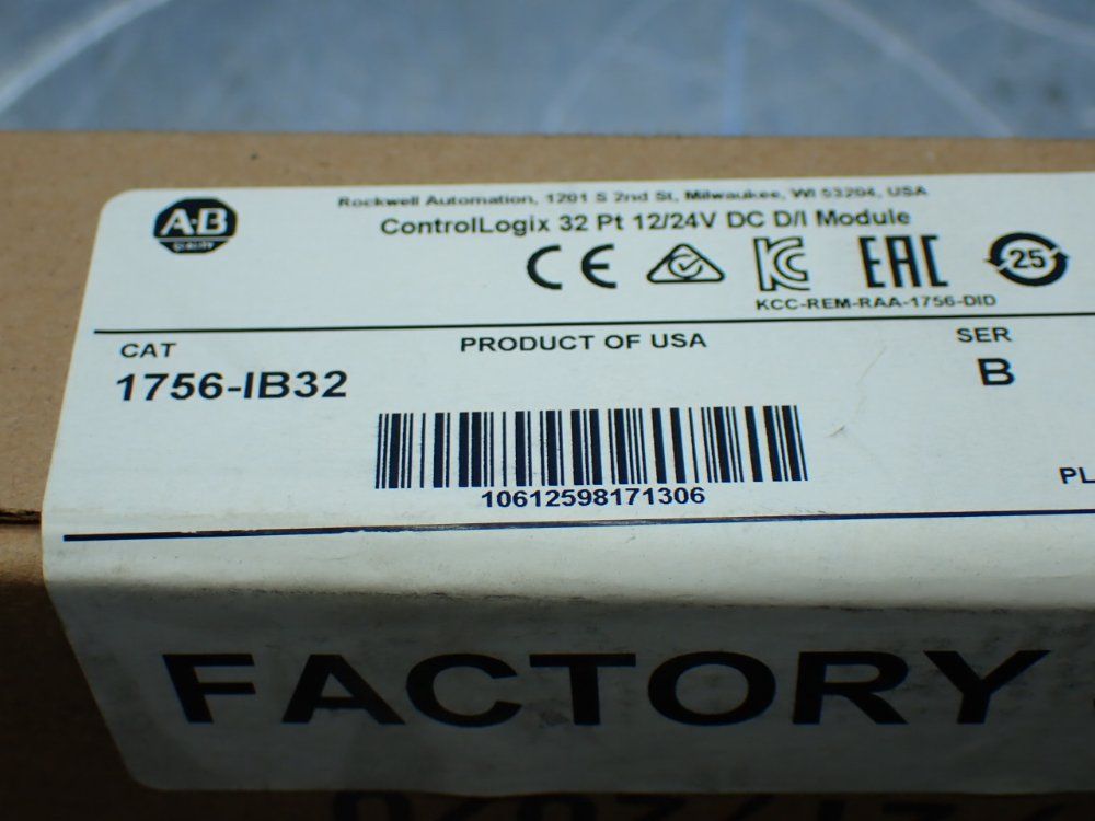 Allen-bradley Controllogix 32 Pt 12/24v Dc Ditgital Input Module - 1756-ib32