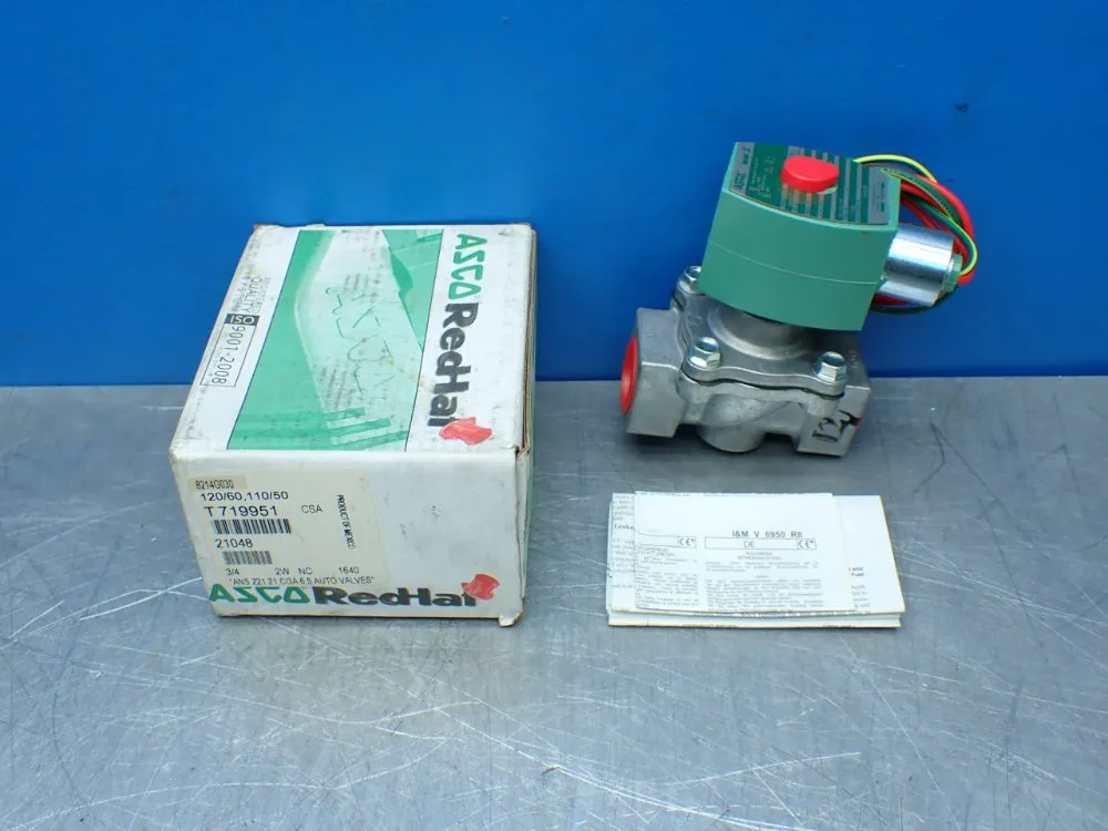 Asco 3/4" Pipe Redhat Solenoid Valve - 8214g030