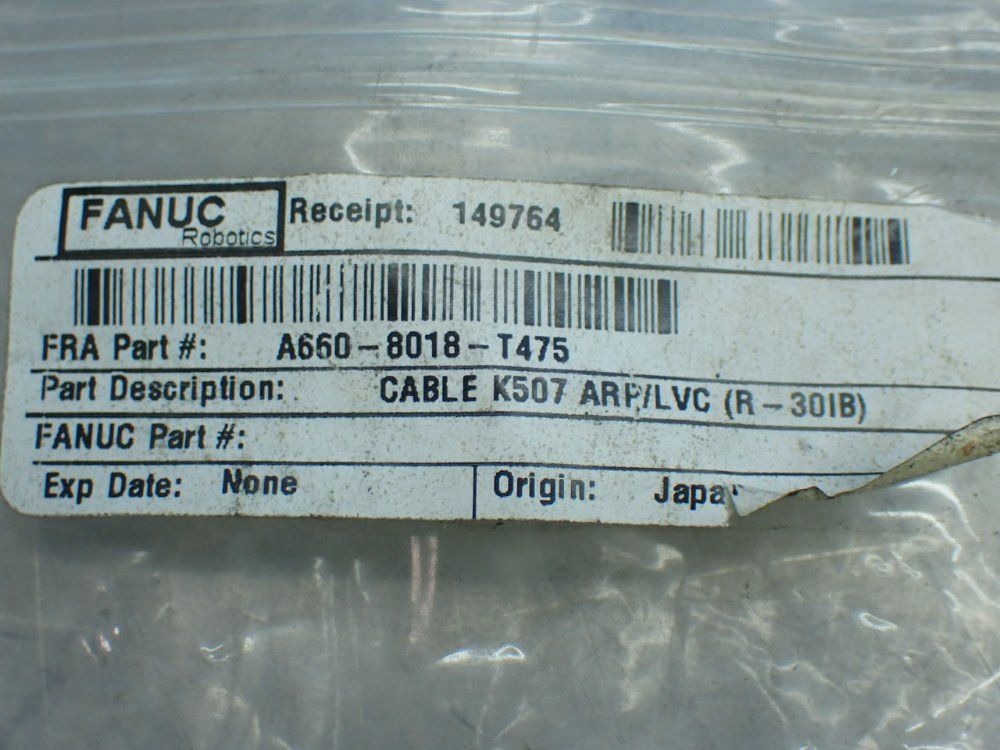 Fanuc Arp/lvc Cable Assembly. - A660-8018-t475