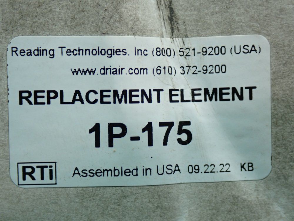 Reading Technologies Replacement Seperator Element - 1p-175