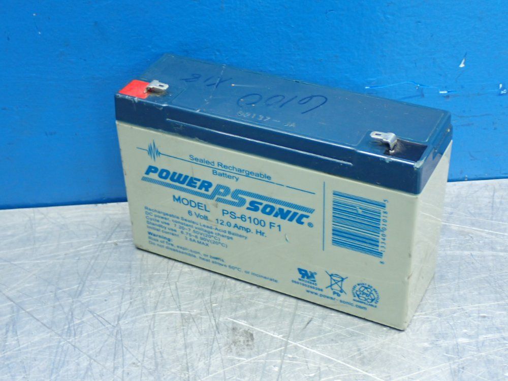 Power Sonic Sla Sealed Lead Acid Rechargeable Battery - Ps-6100f1