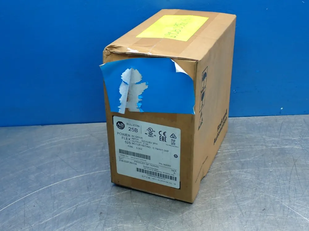 Allen Bradley Powerflex 525 Ac Drive Unit - 25b-d2p3n104