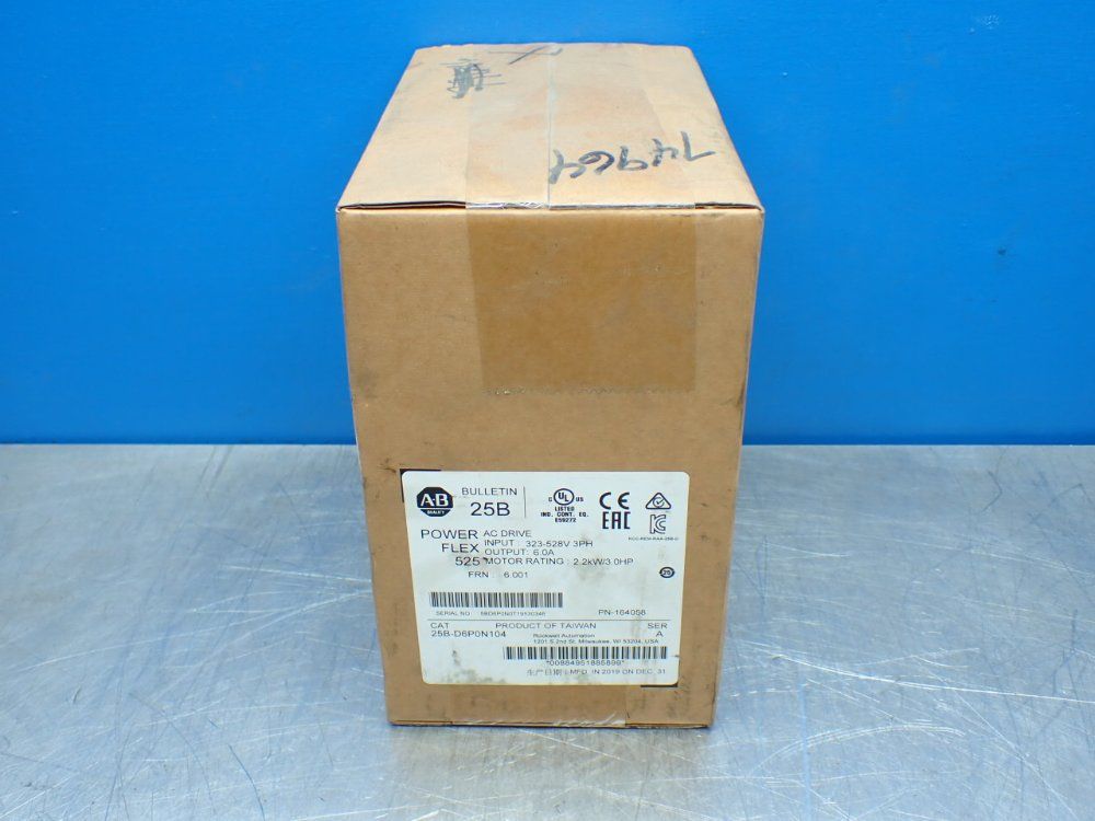 Allen-bradley 3hp Powerflex 525 Ac Servo Drive - 25b-d6p0n104