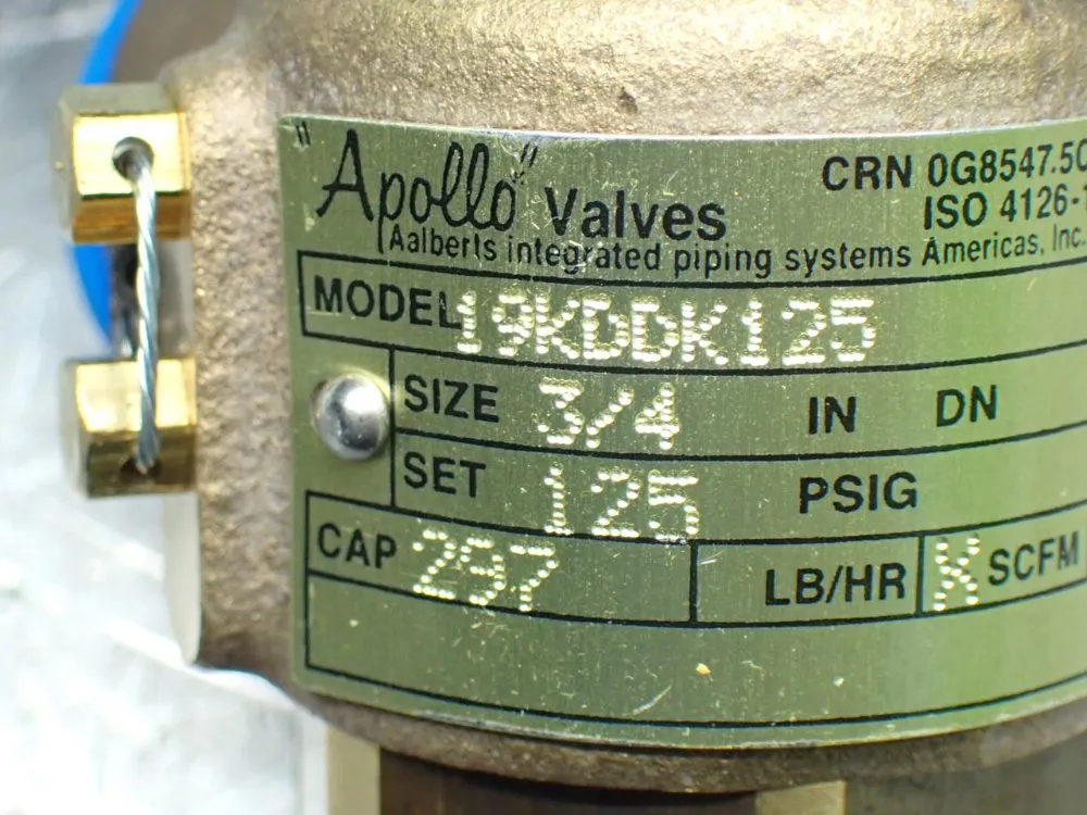 Apollo 3/4"x3/4" Safety Valve - 19-kddk-125