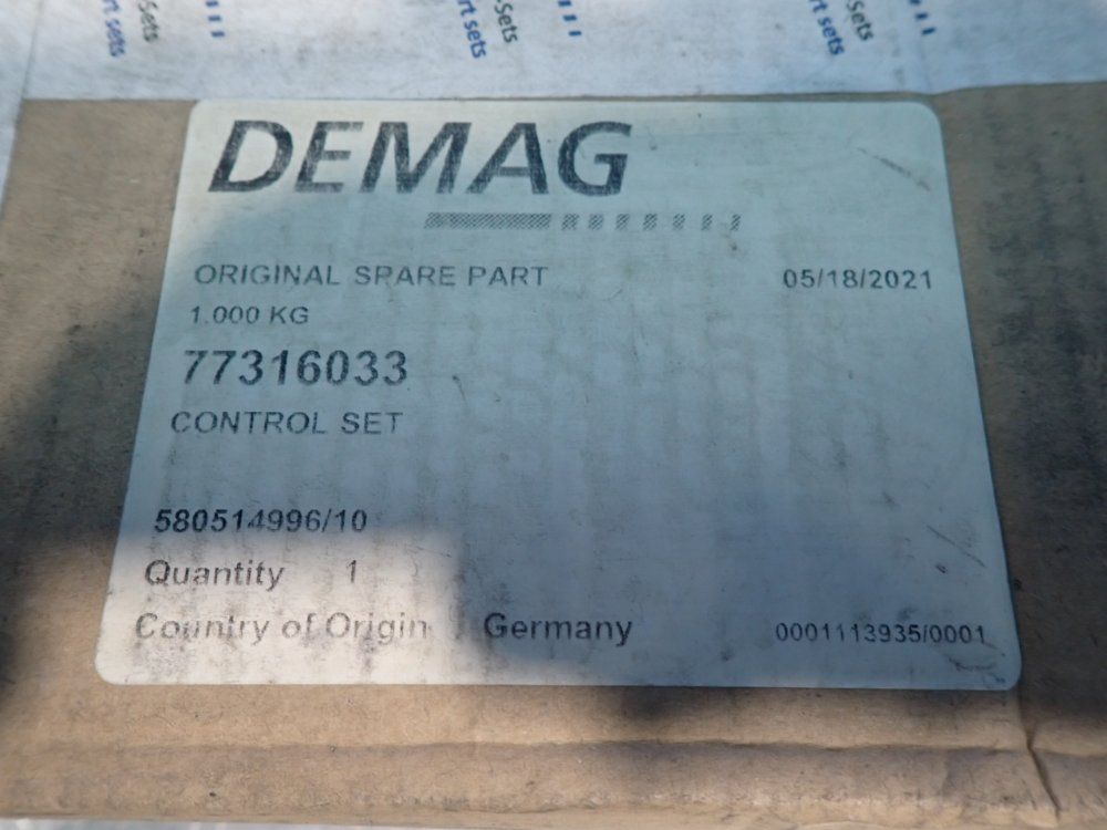 Demag Dc1-15 460v Control Set - 77316033