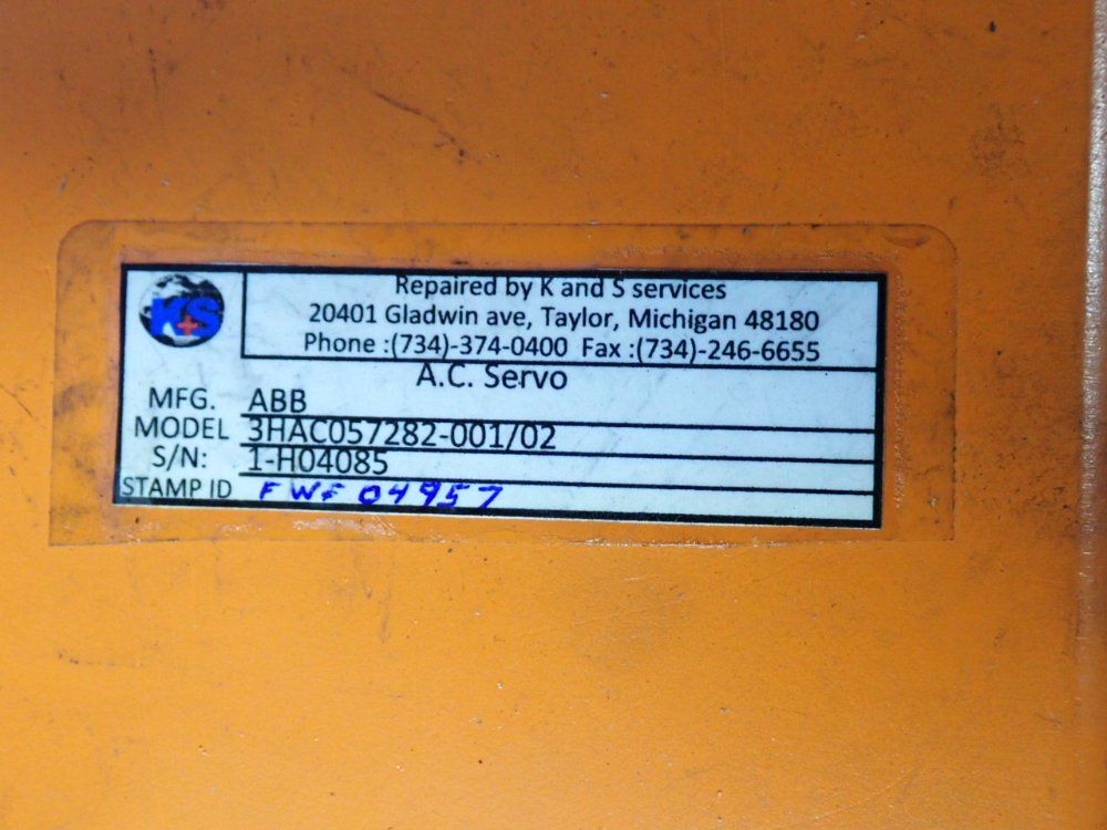 Abb Ac Servo Motor - 3hac057282-001/02