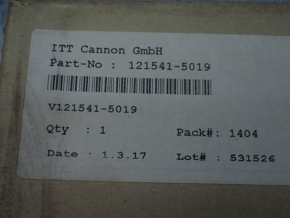 Itt Cannon 4 Fiber Optic Cables - 121541-5019