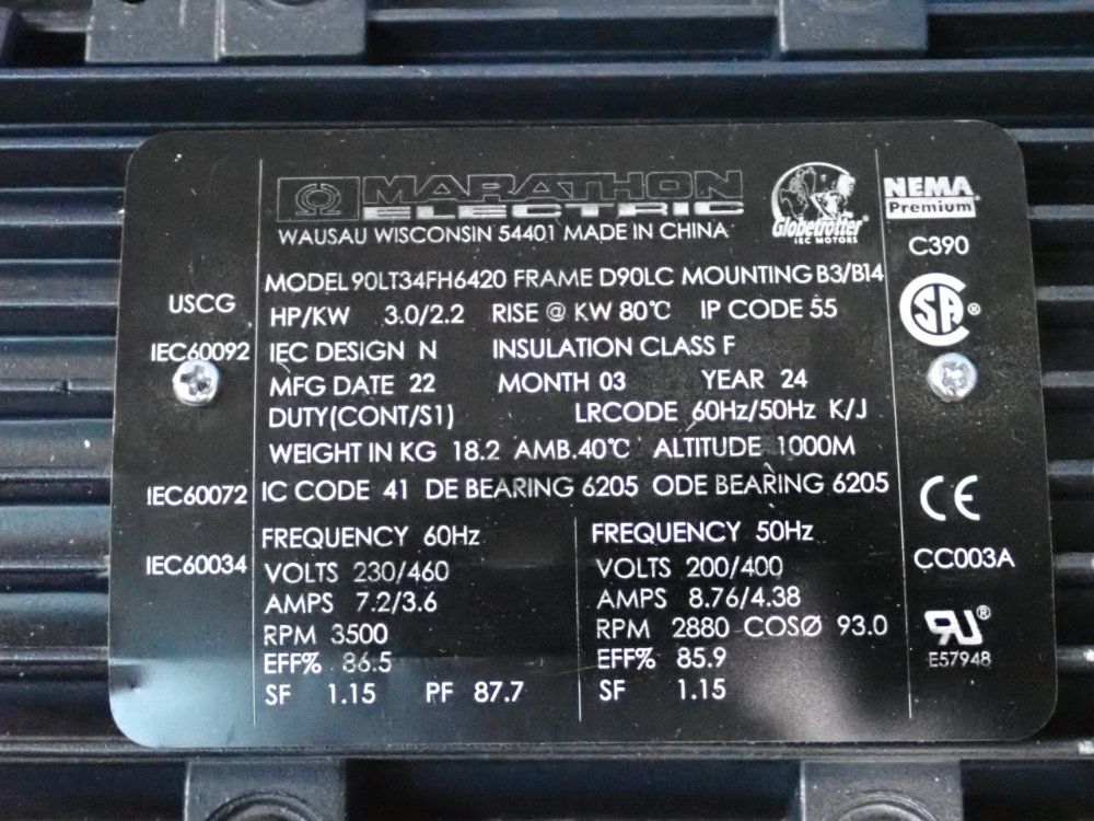 Marathon Motor - 90lt34fh6420