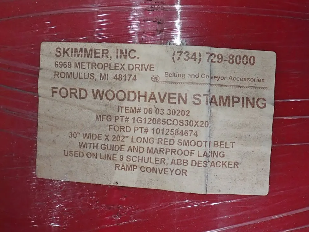 Skimmer Inc 30" X 202" Conveyor Belt - 06 03 3020