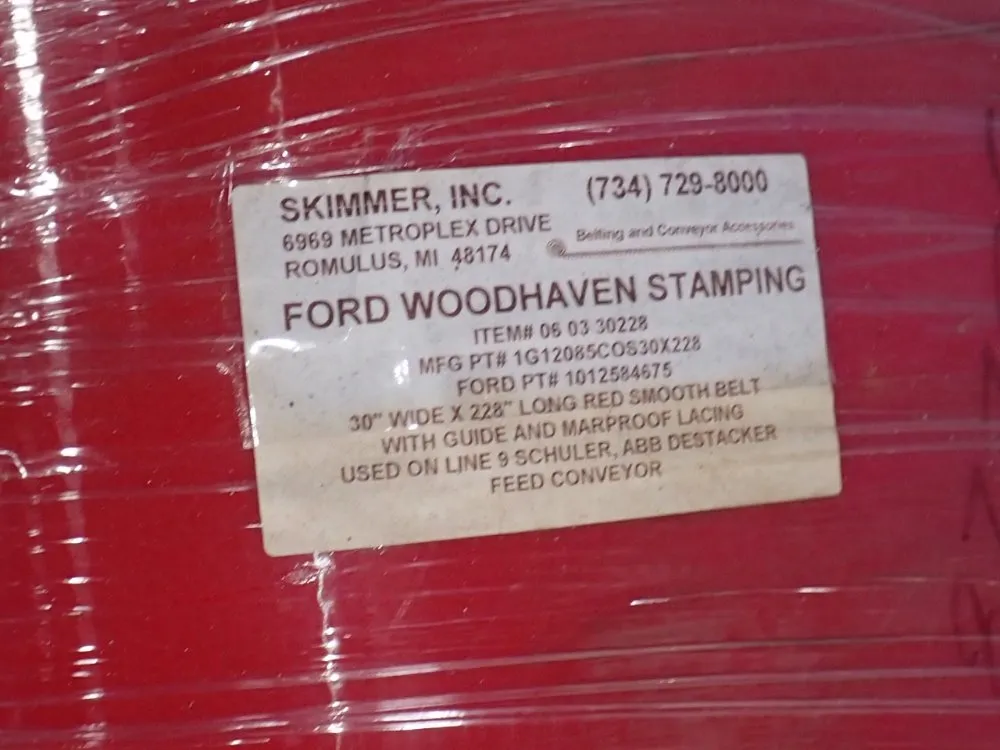 Skimmer Inc 30" X 202" Conveyor Belt - 06 03 3020