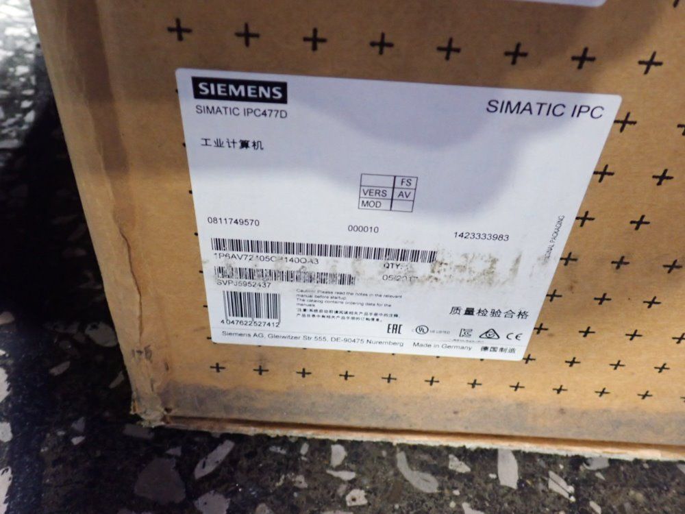 Siemens 15" Control Panel - Simatic Ipc477d