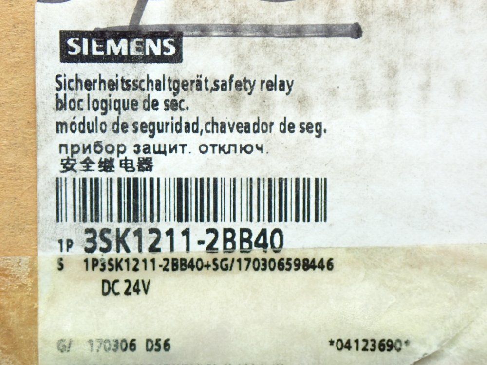 Siemens Safety Relay - 3sk1211-2bb40