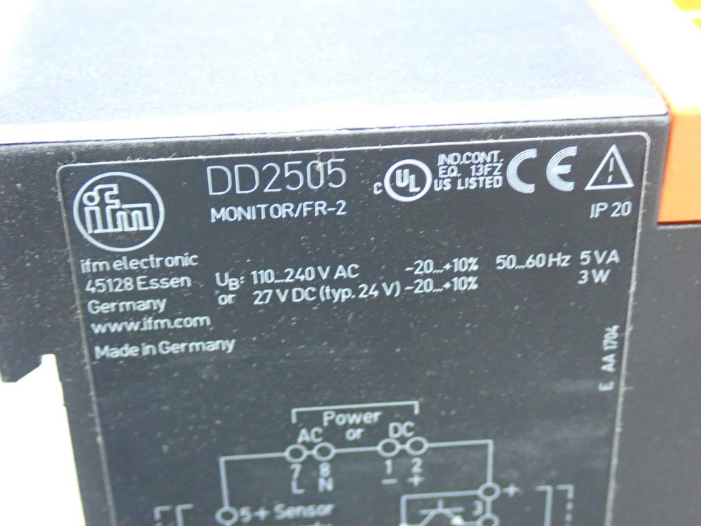 Ifm Speed Monitor Unit - Dd2505