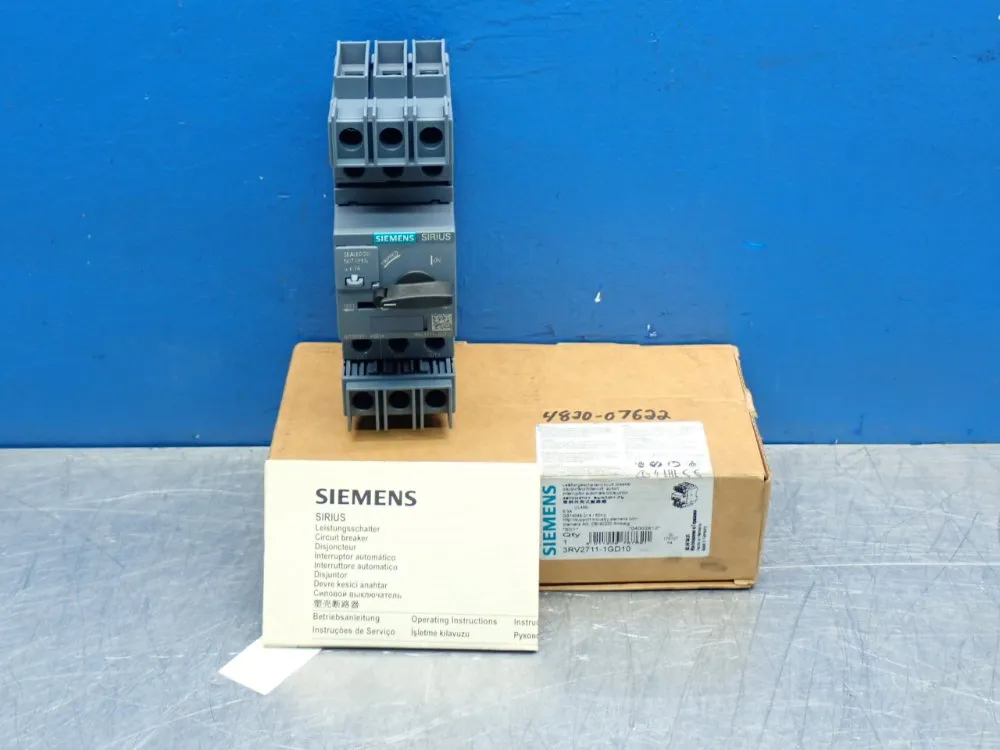 Siemens 3rv2-series Sirius Motor Protection Circuit Breaker - 3rv2711-1gd10