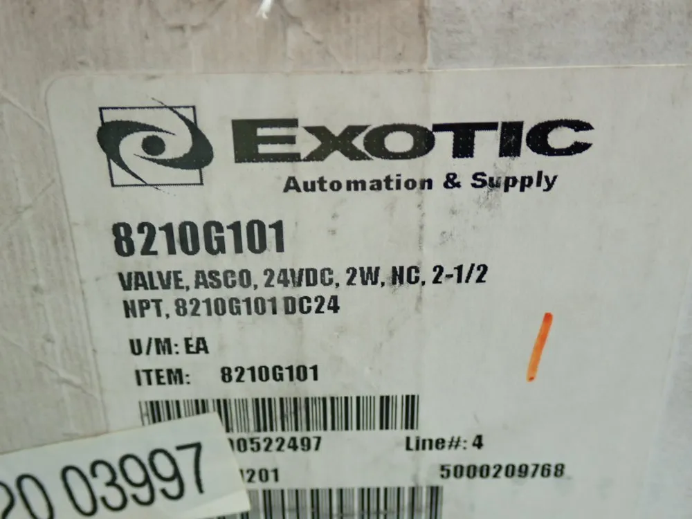 Exotic Automation General Purpose Solenoid Valve - 8210g101