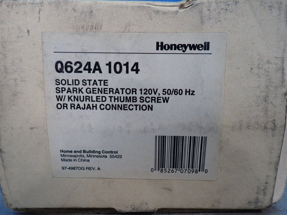 Honeywell Solid State Spark Generator - Q624a 1014