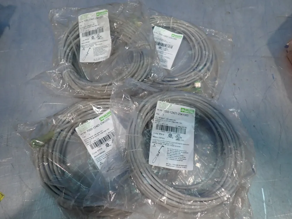 Murr Elektronik 10 M M12 Female Connector Cable Assemblies - 7000-12421-2341000
