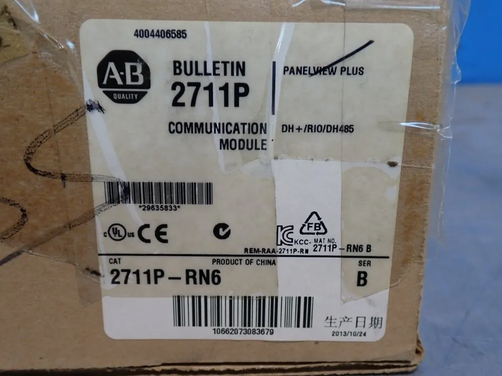 Allen-bradley Panelview Plus Communication Module - 2711p-rn6