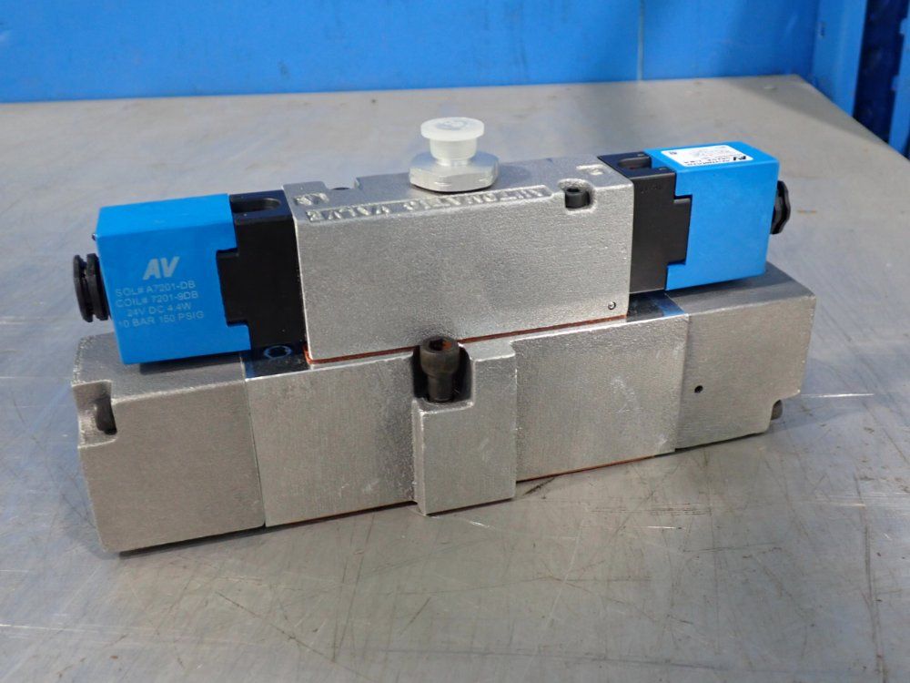 Automatic Valve Usa 10 Bar, 150 Psig Pneumatic Solenoid Valve - 407b67s3s3-db7